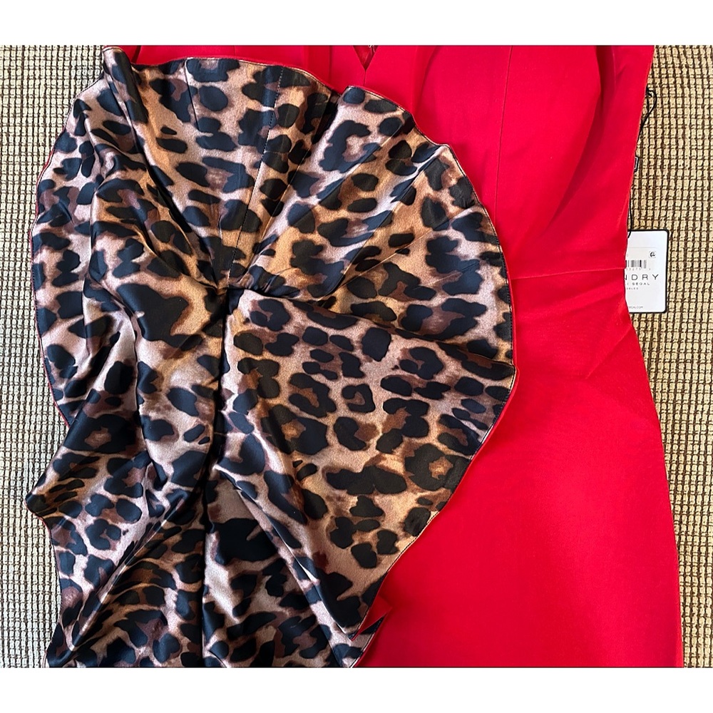 Laundry by Shelli Segal Red Cocktail Dress - Picture 6 of 15